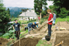 making leaf compost